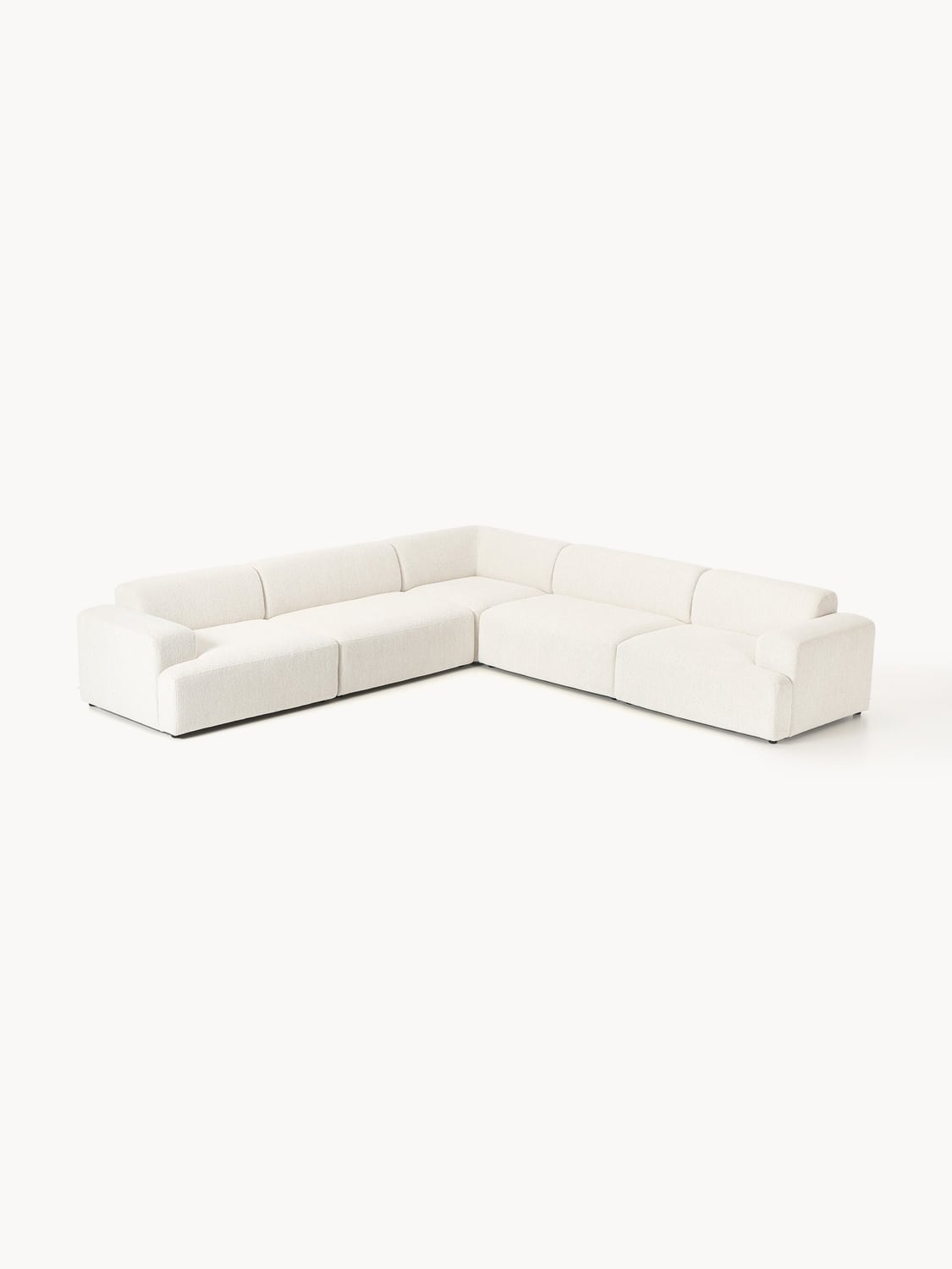Melva XL Corner Sofa — Ivory