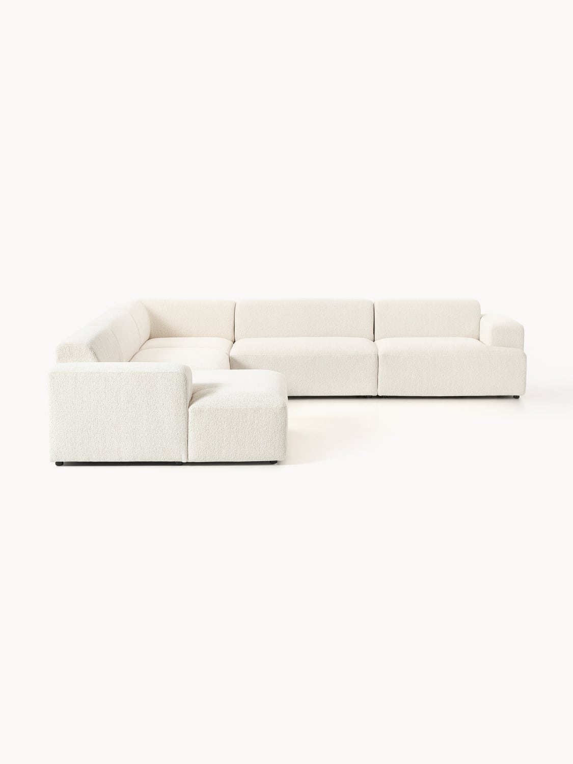 Melva XL Corner Sofa — Cream