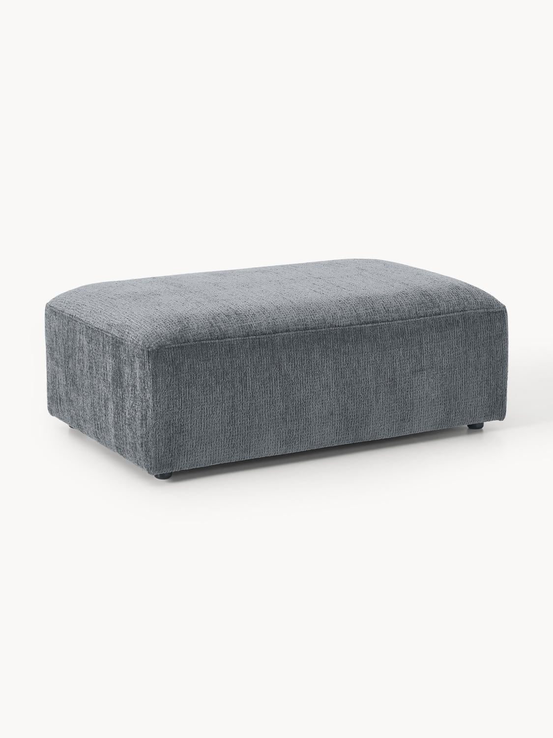 Melva XL Sofa Ottoman, B 116 x T 72 cm — Dark Grey