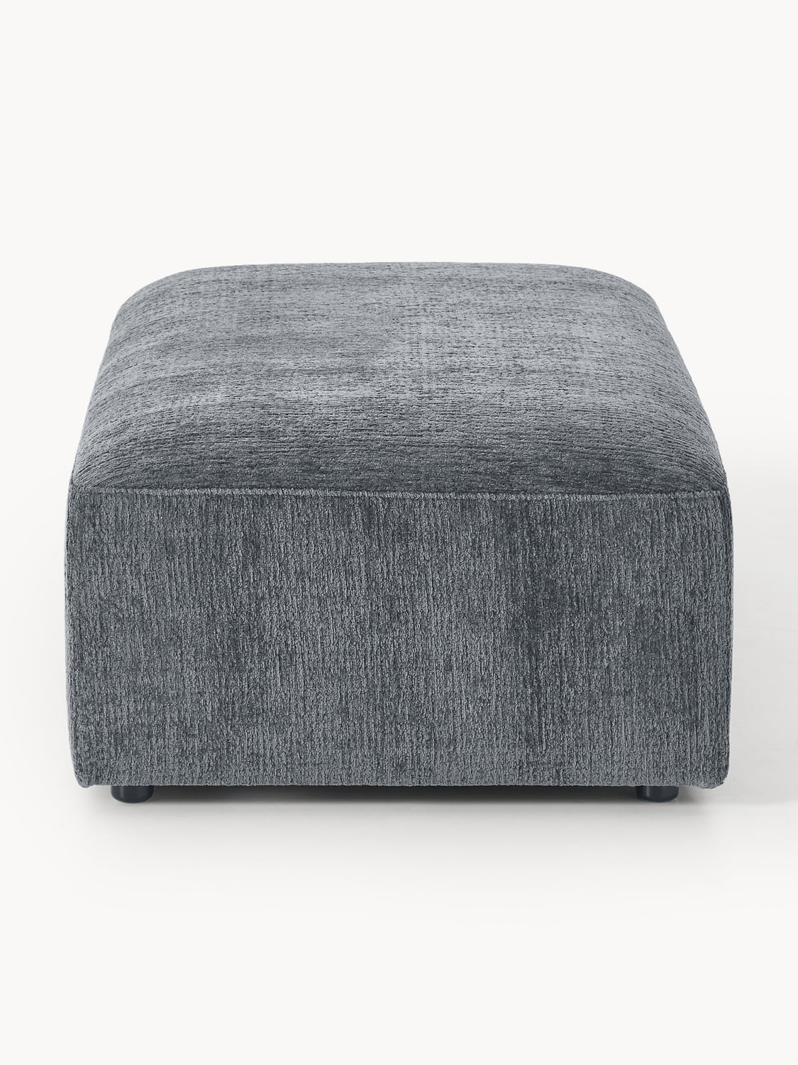 Melva XL Sofa Ottoman, B 116 x T 72 cm — Dark Grey