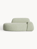 Wolke Bouclé Sofa (2-seater) with Chaise Longue — Oatmeal
