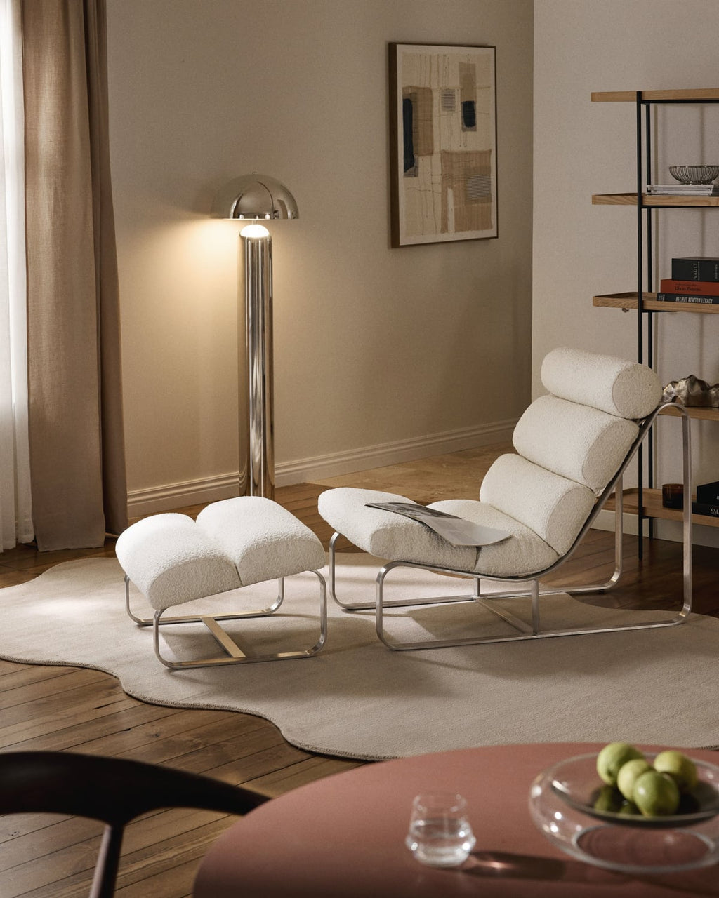 Pavlos Bouclé Lounge Chair