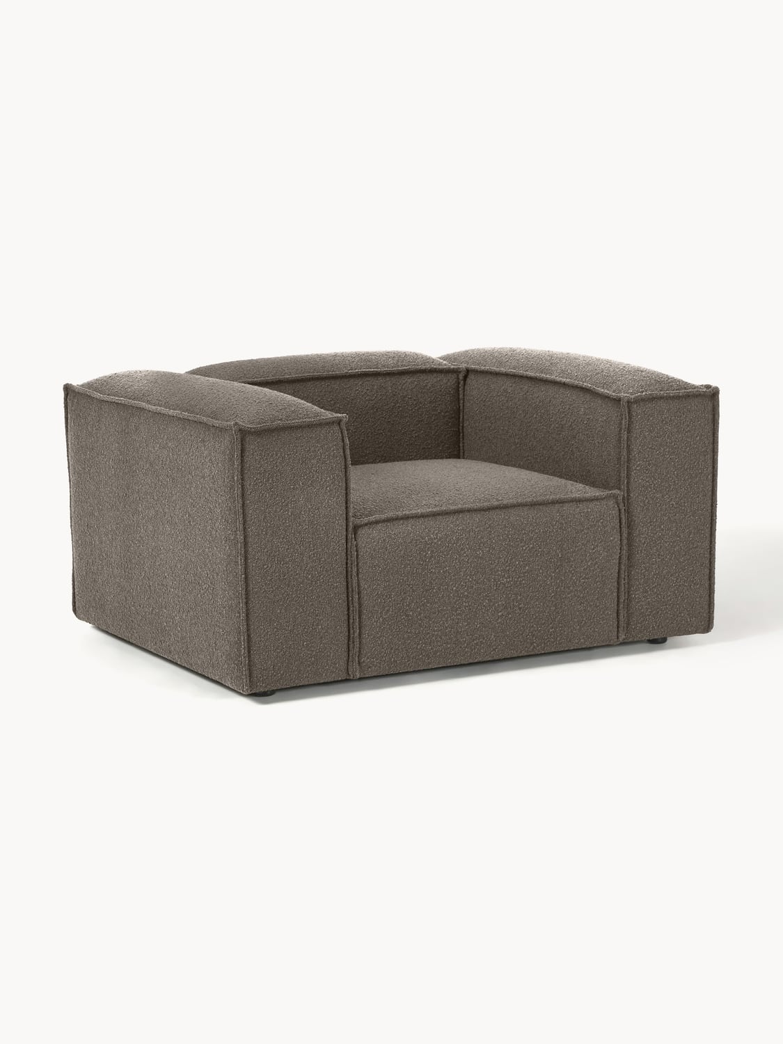 Lennon Armchair in Bouclé — Dark Grey
