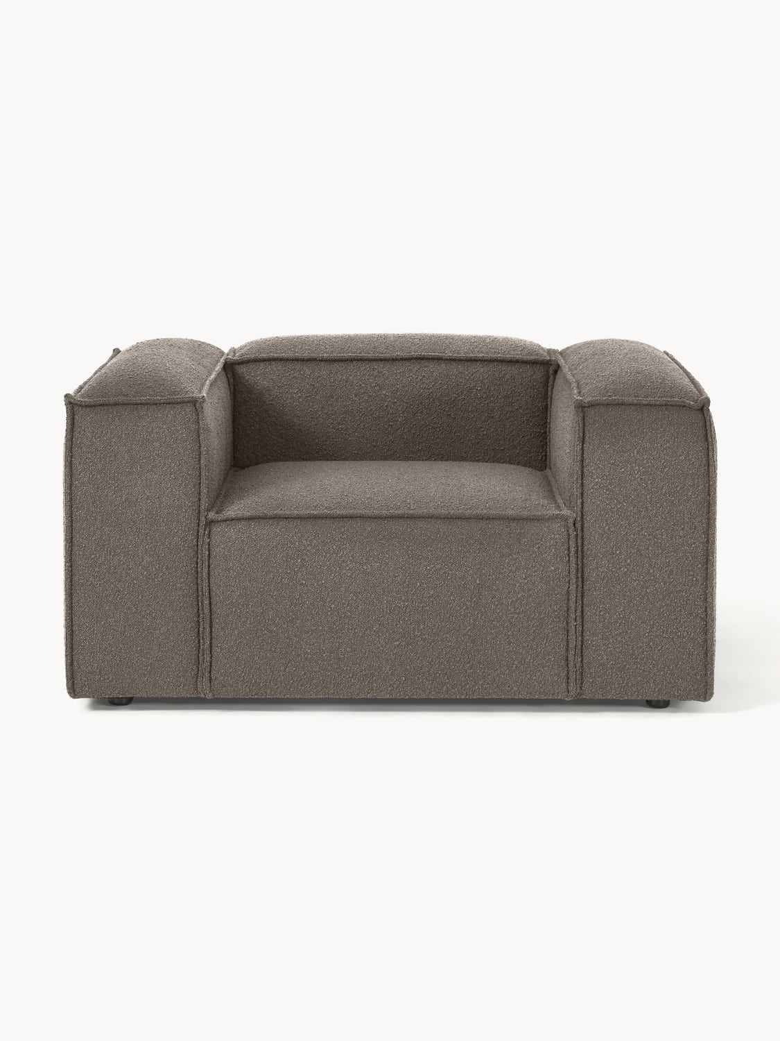 Lennon Armchair in Bouclé — Dark Grey