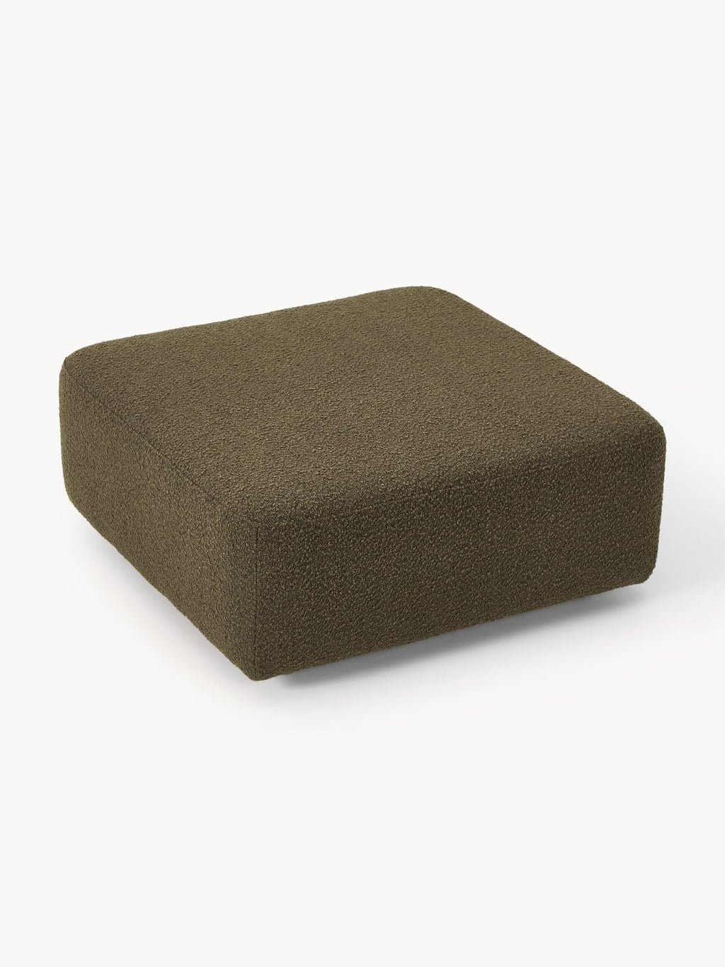 Anton Bouclé Sofa Ottoman — Chocolate