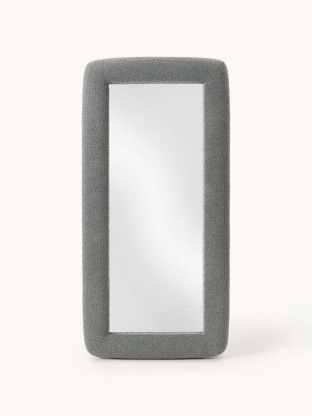 Glace Full-Length Mirror with Bouclé Frame