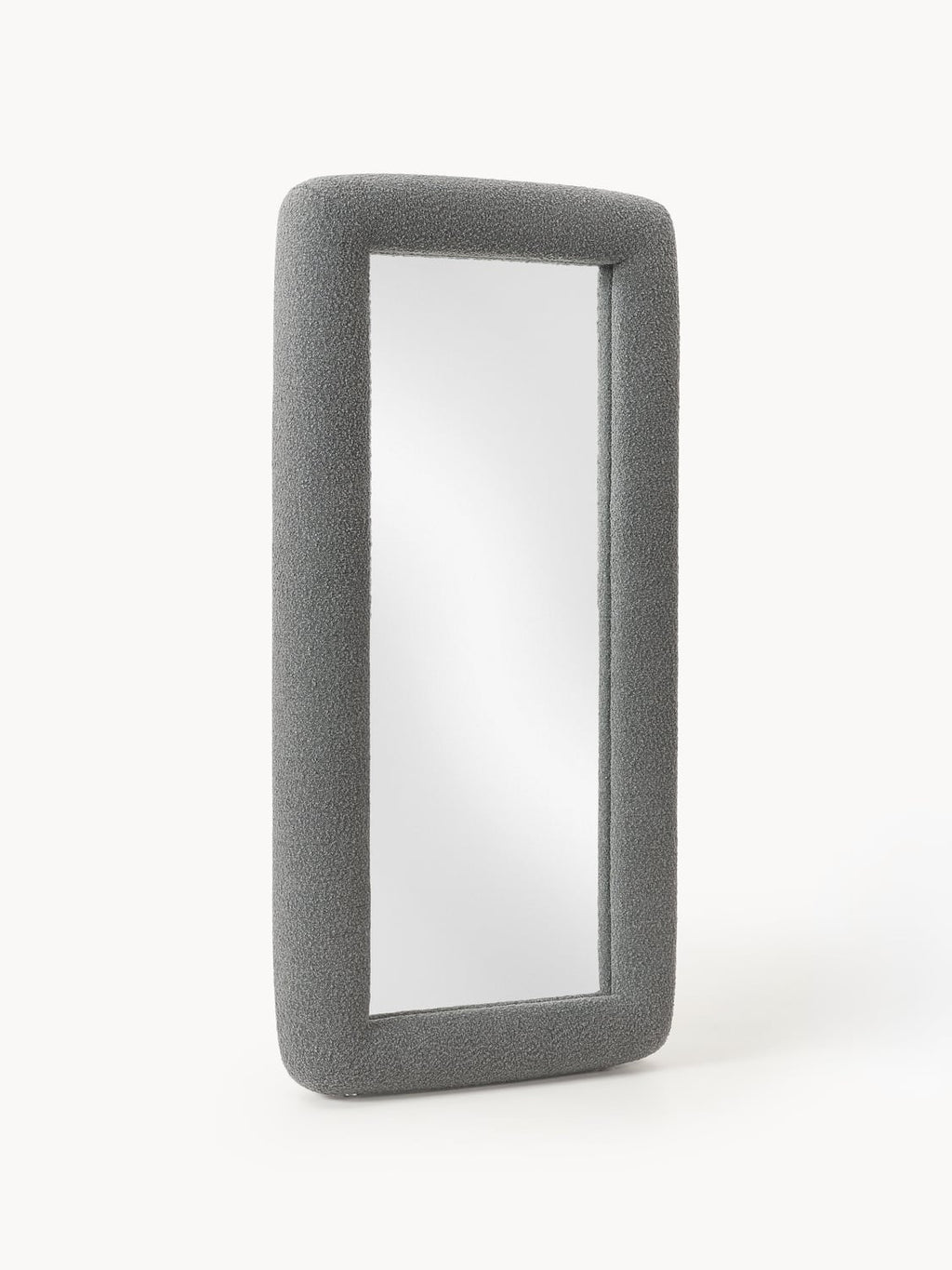 Glace Full-Length Mirror with Bouclé Frame