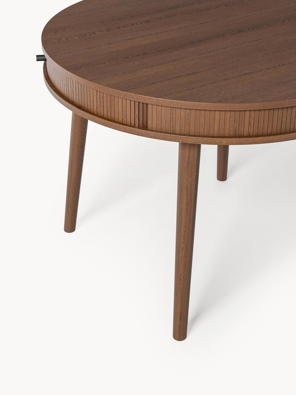 Calary Round Dining Table with Storage, in various sizes — Oatmeal