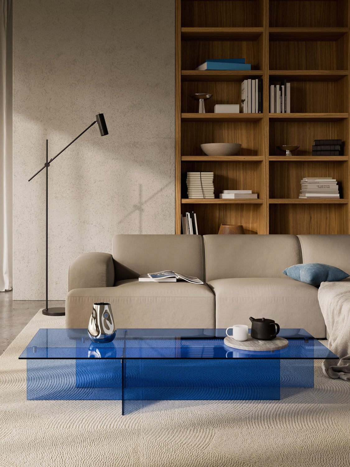 Anouk Large Glass-Coffee Table