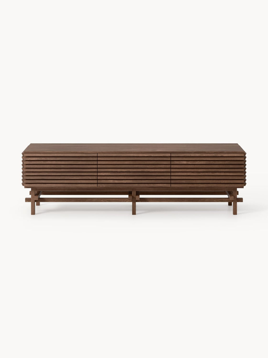 Pierce Small Lowboard in Oak — Dark Grey