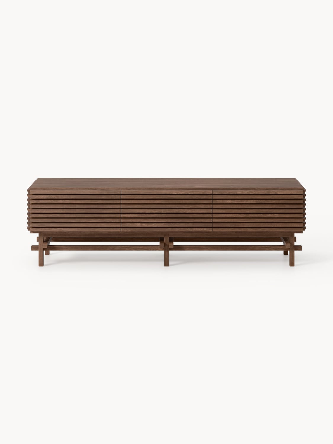 Pierce Small Lowboard in Oak — Dark Grey