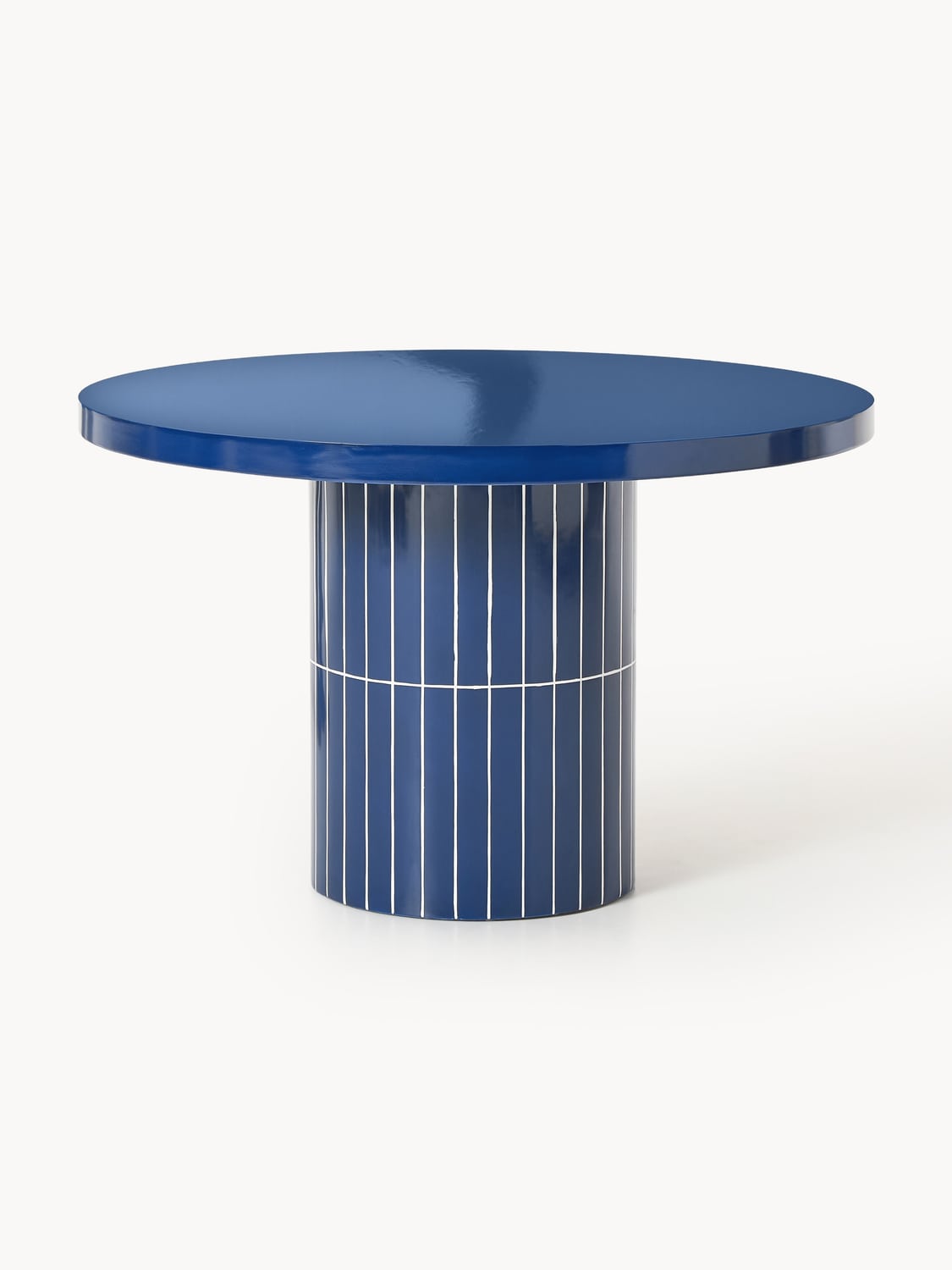 Saya Round Garden Dining Table, Ø 120 cm — Blue