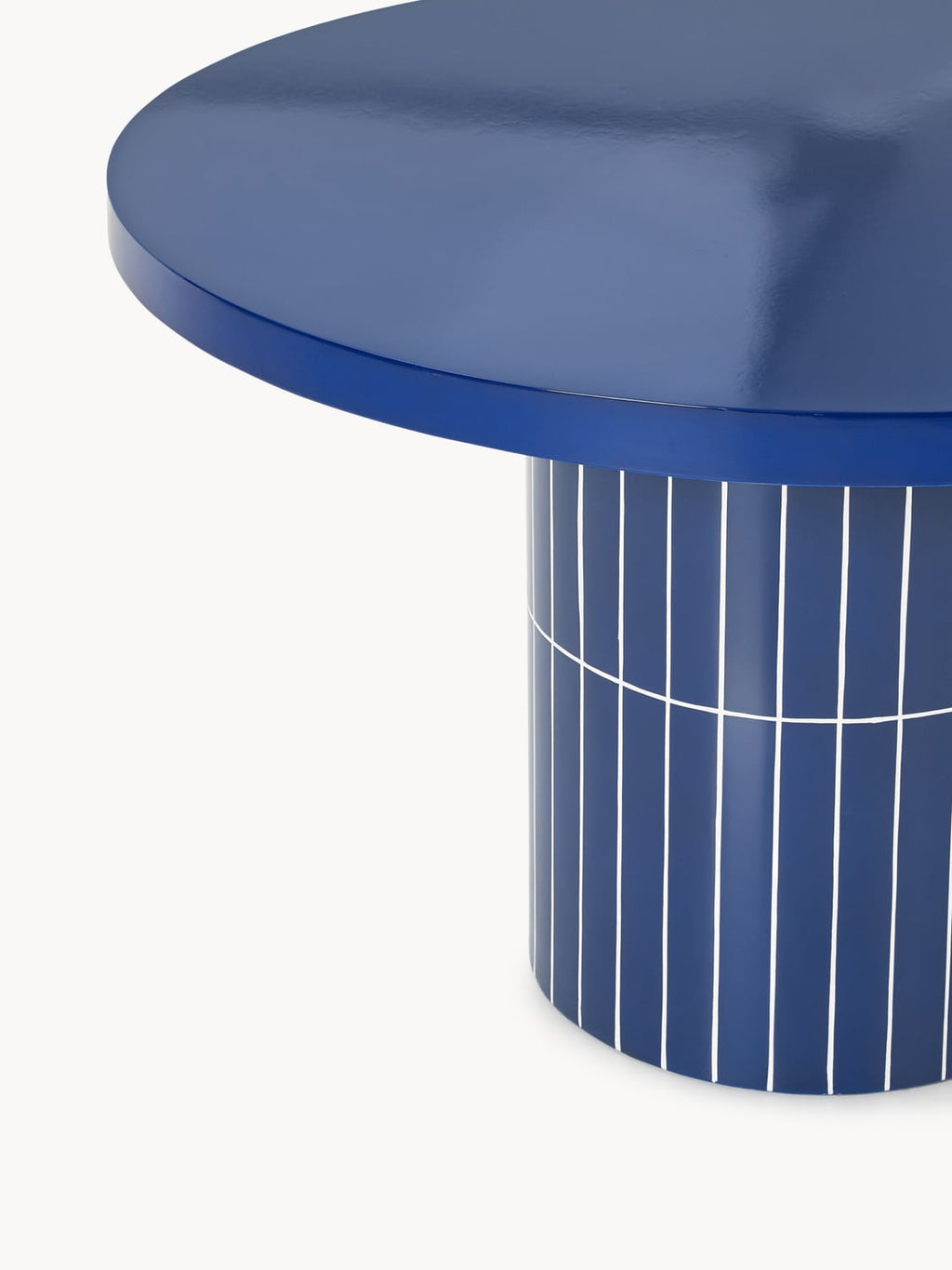 Saya Round Garden Dining Table, Ø 120 cm — Blue