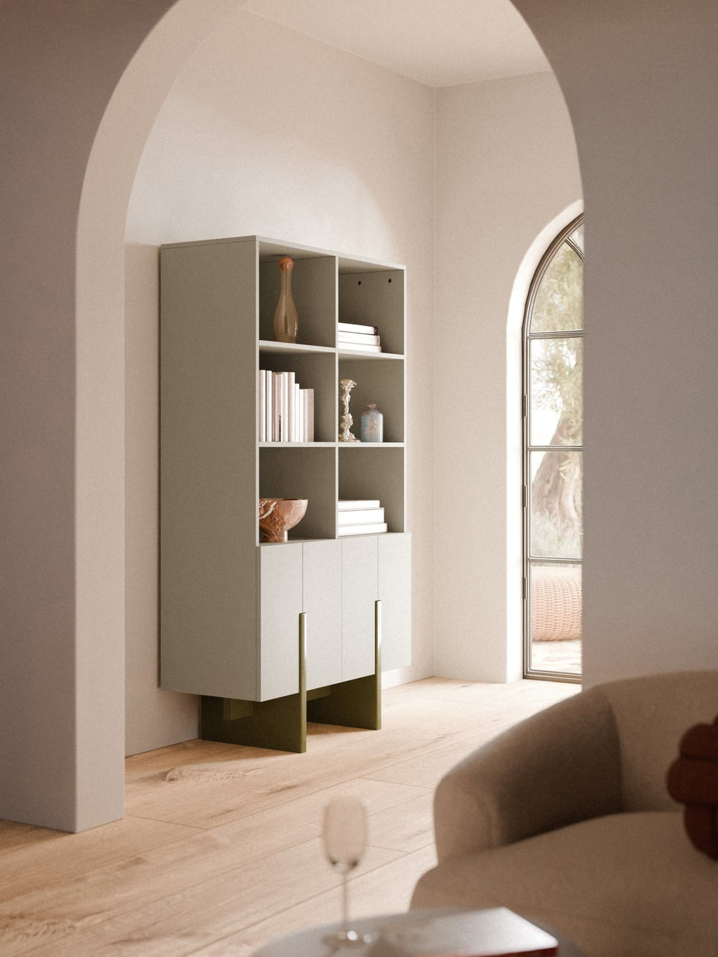 Dado Large Wood-Highboard — Eucalyptus