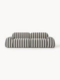 Wolke Modular Striped Sofa (3-seater) — Taupe