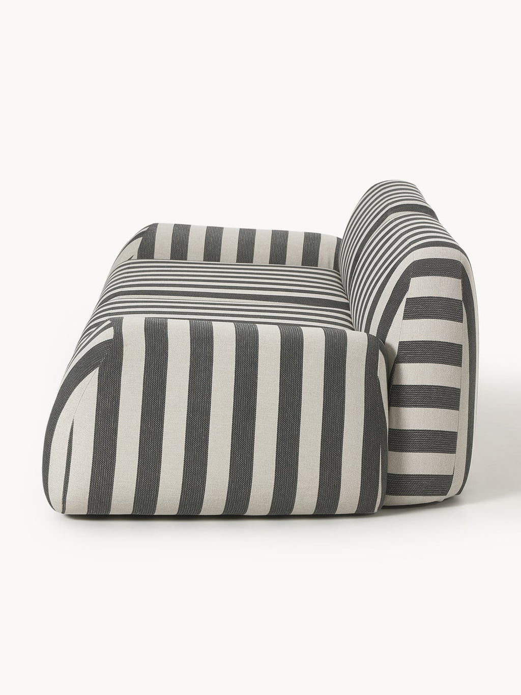 Wolke Modular Striped Sofa (3-seater) — Taupe