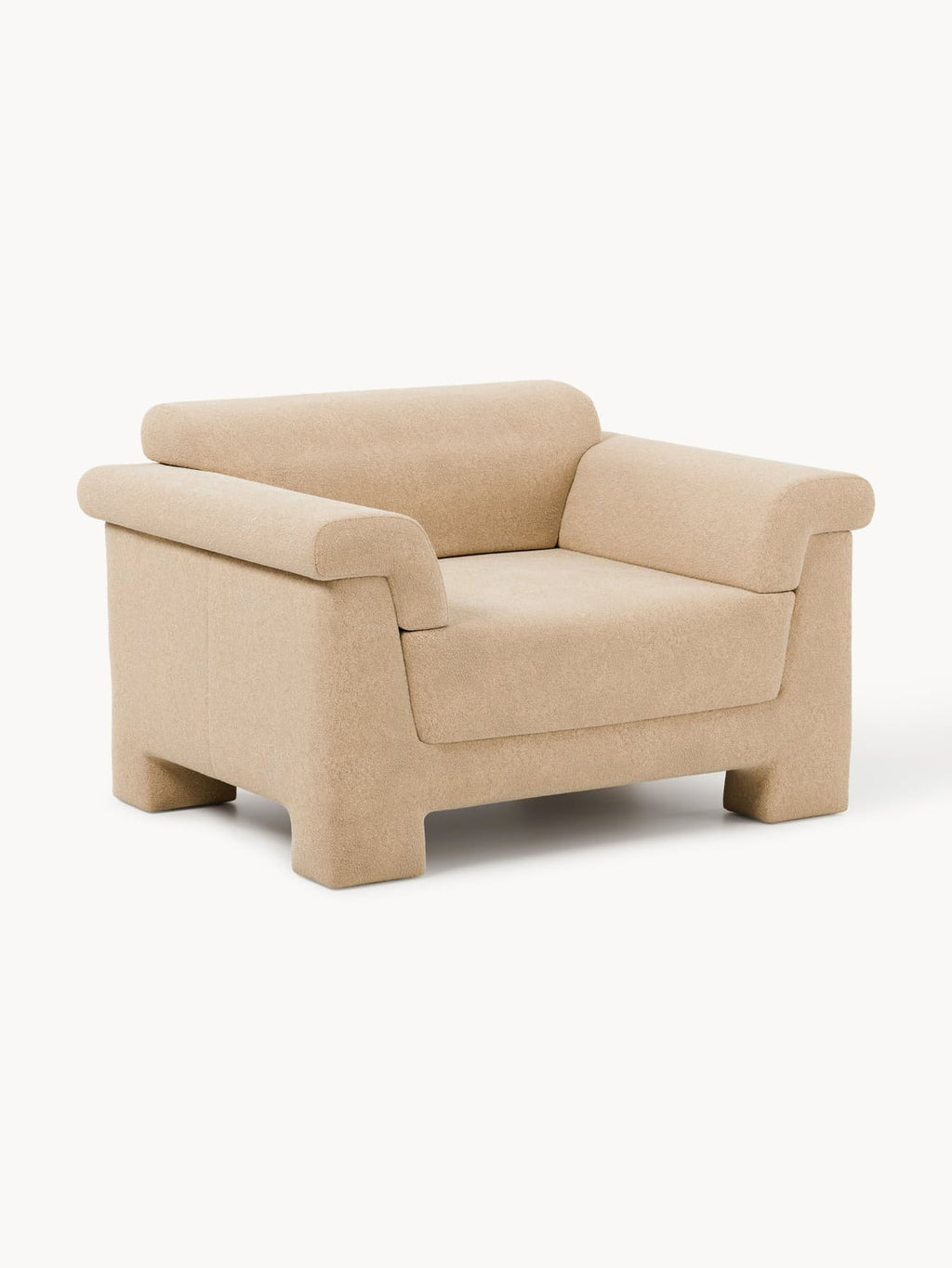 Atlas Bouclé Armchair — Sand