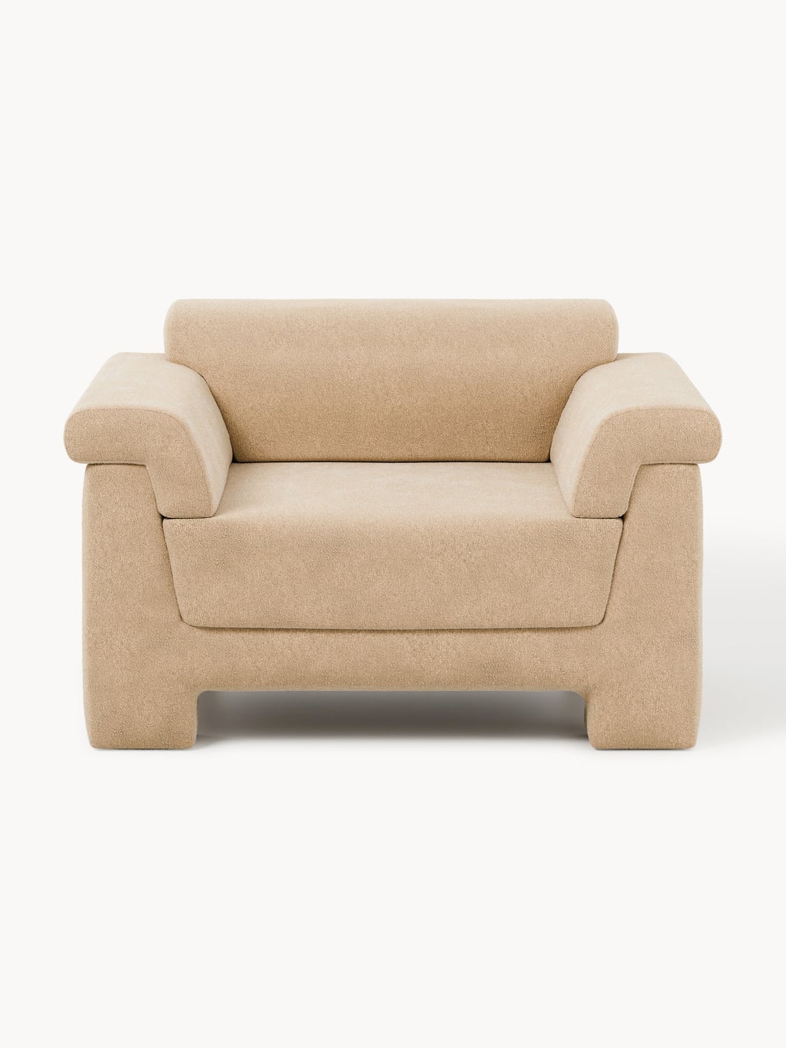 Atlas Bouclé Armchair — Sand