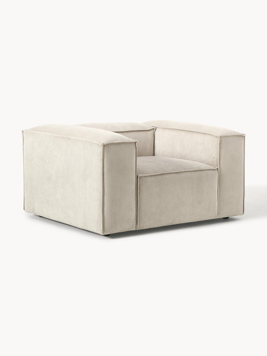 Lennon Armchair in Corduroy — Oatmeal
