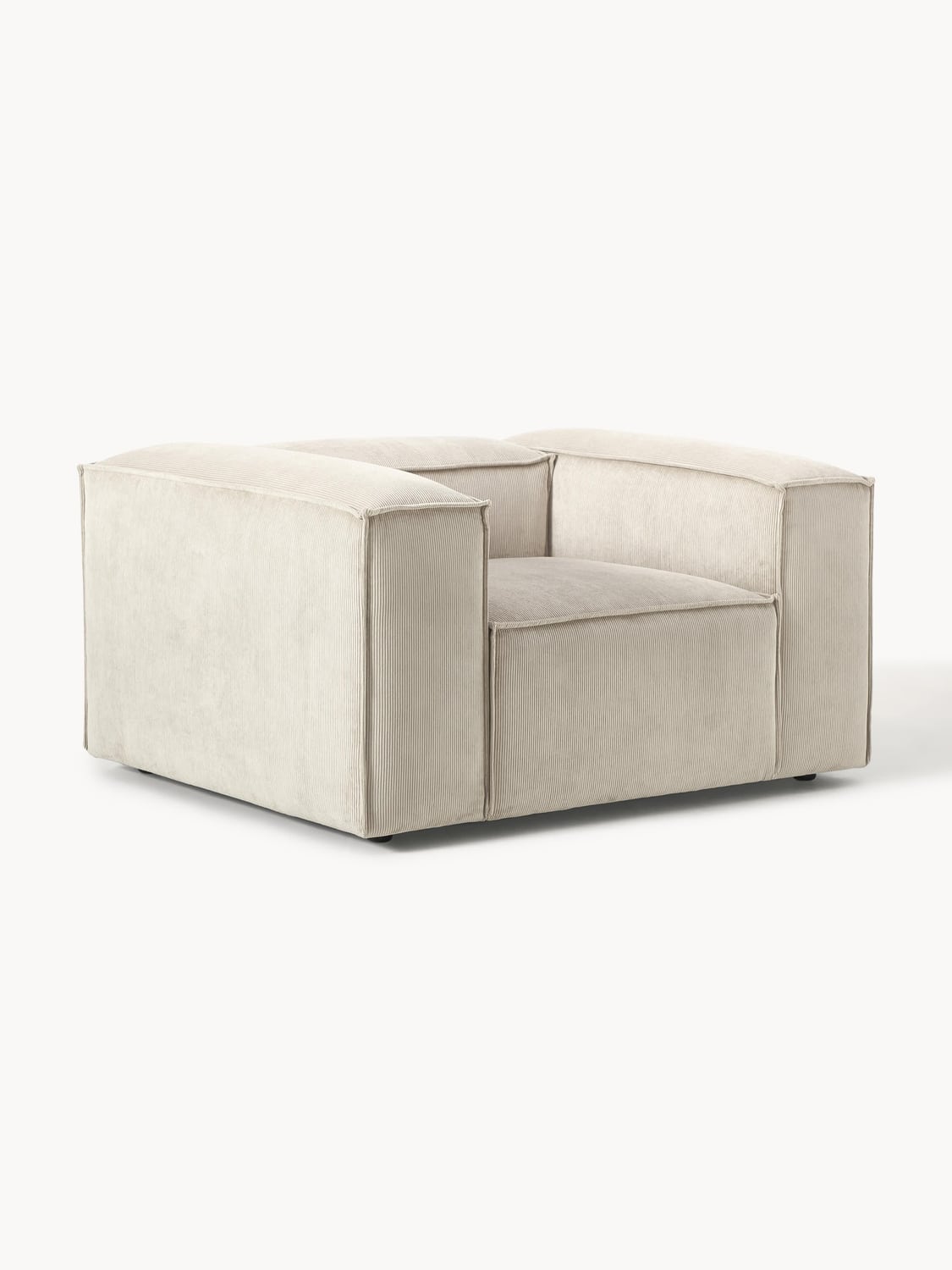 Lennon Armchair in Corduroy — Oatmeal