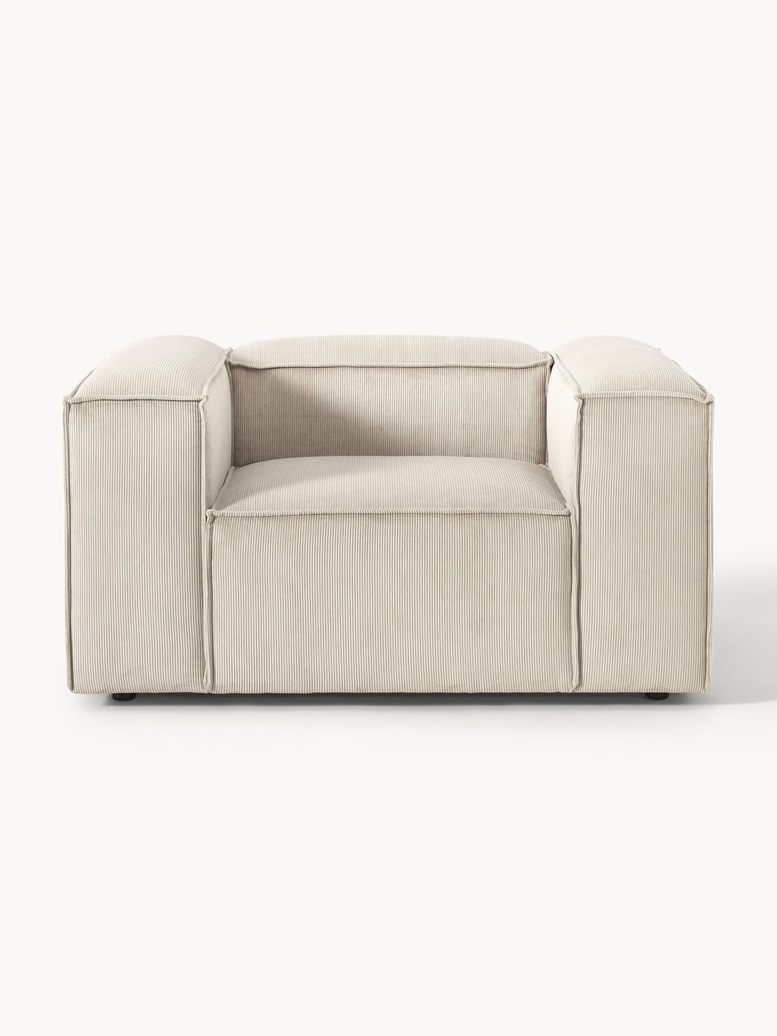 Lennon Armchair in Corduroy — Oatmeal