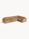 Melva Large Corner Sofa (4-seater) — Camel