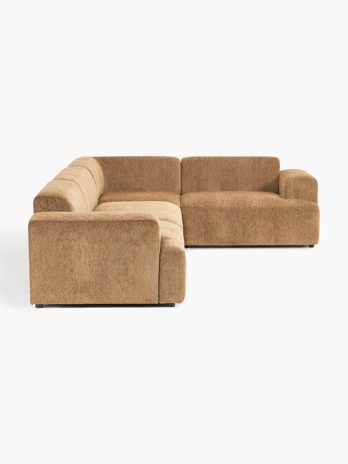 Melva Large Corner Sofa (4-seater) — Camel