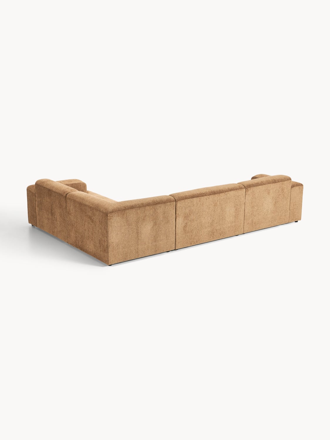 Melva Large Corner Sofa (4-seater) — Camel