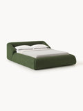 Sofia Bouclé Upholstered Bed — Taupe