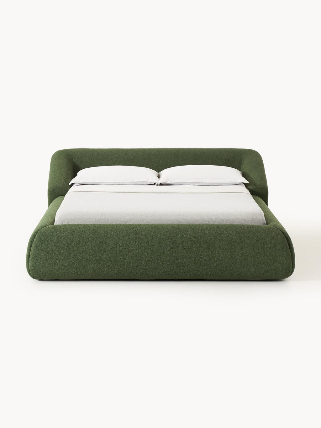 Sofia Bouclé Upholstered Bed — Taupe