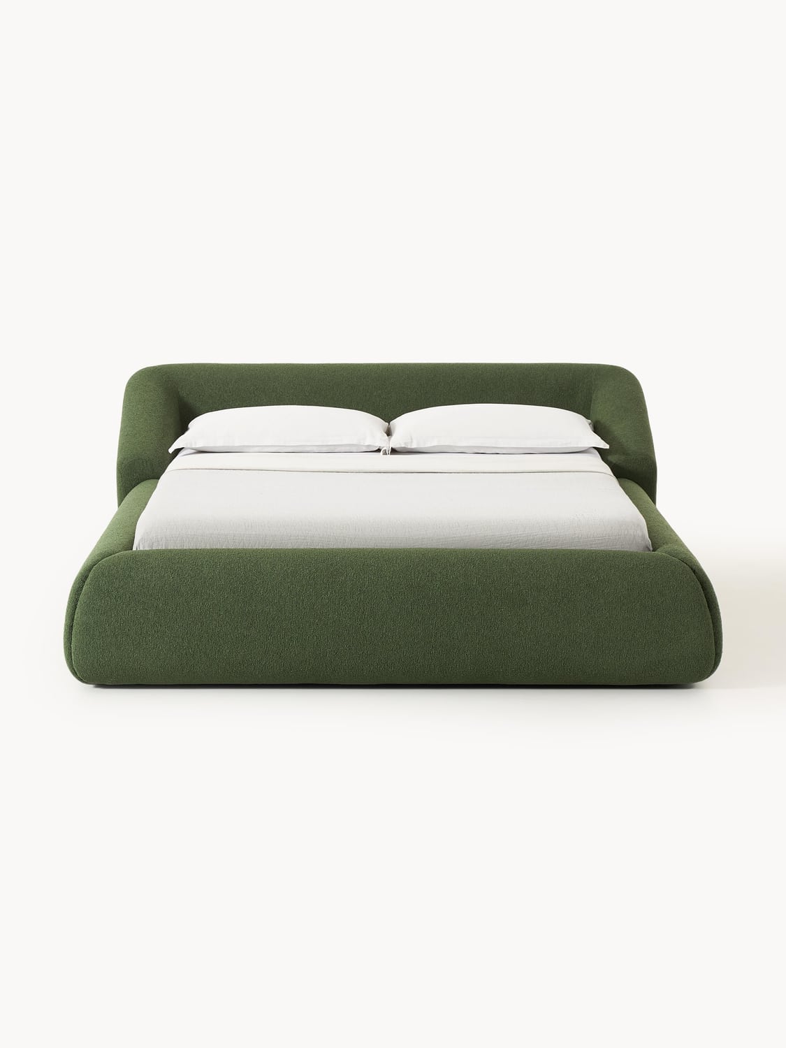 Sofia Bouclé Upholstered Bed — Taupe