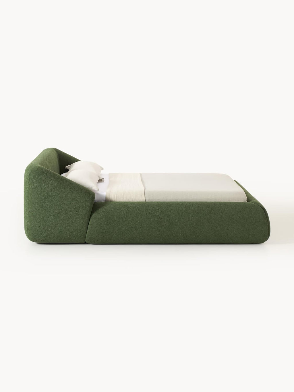 Sofia Bouclé Upholstered Bed — Taupe