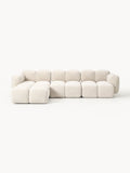 Tayla Modular Sofa (4-seater) with Ottoman (left/right) — Blush