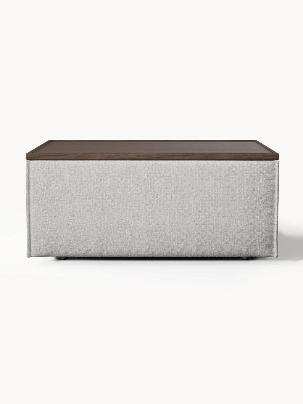 Lennon Sofa Ottoman with Storage — Stone Grey