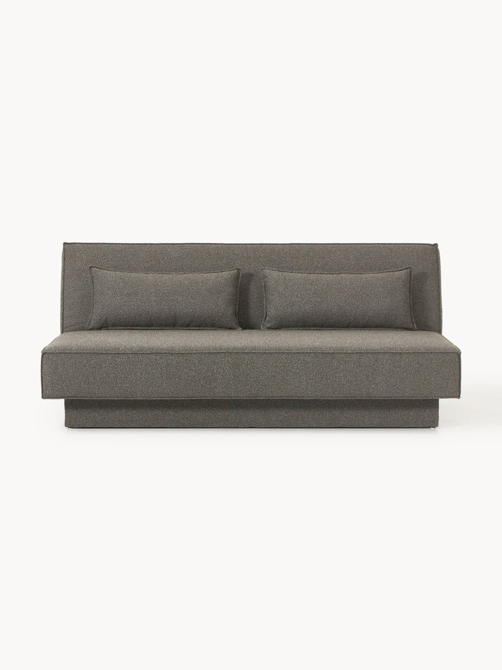 David Bouclé-Sofa Bed with Storage — Dark Grey