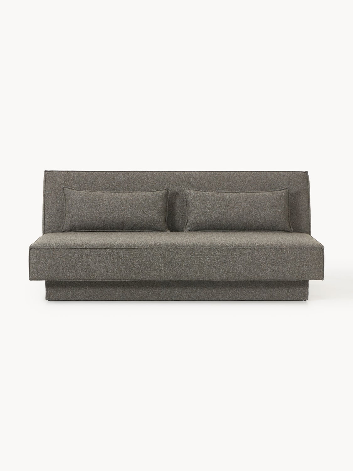 David Bouclé-Sofa Bed with Storage — Dark Grey