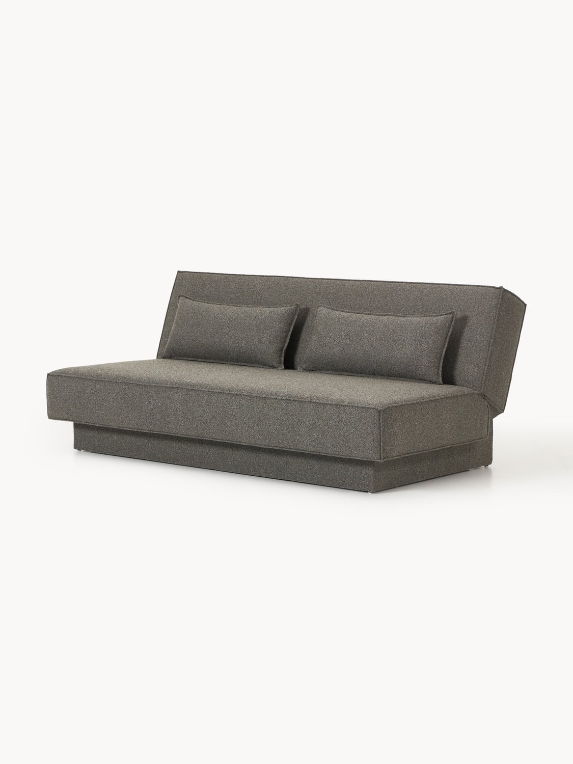 David Bouclé-Sofa Bed with Storage — Dark Grey