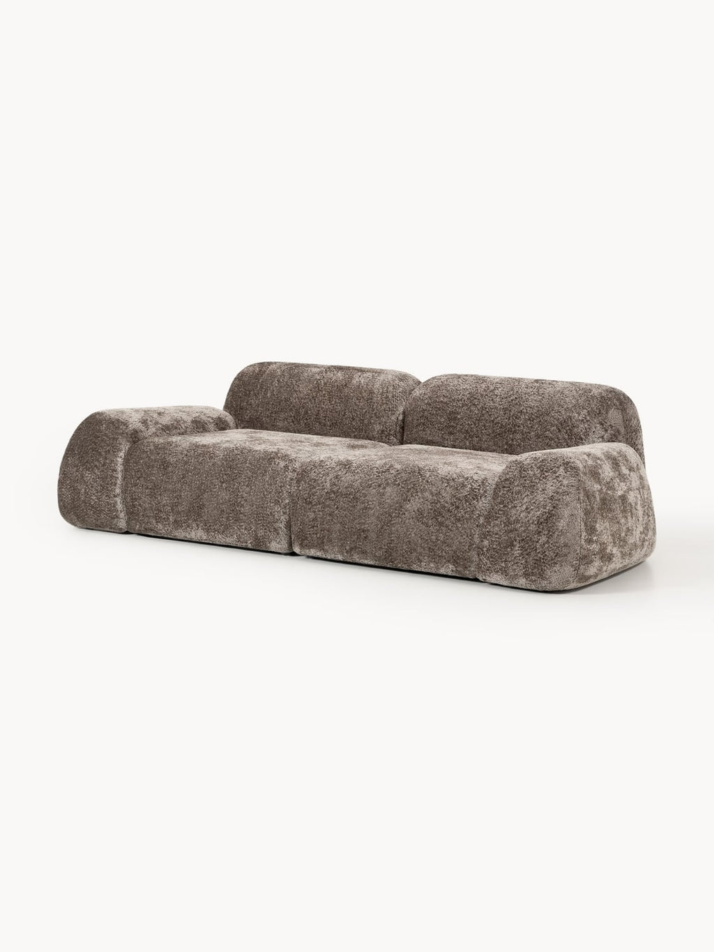 Wolke Modular Teddy Bouclé Sofa (3-seater) — Taupe