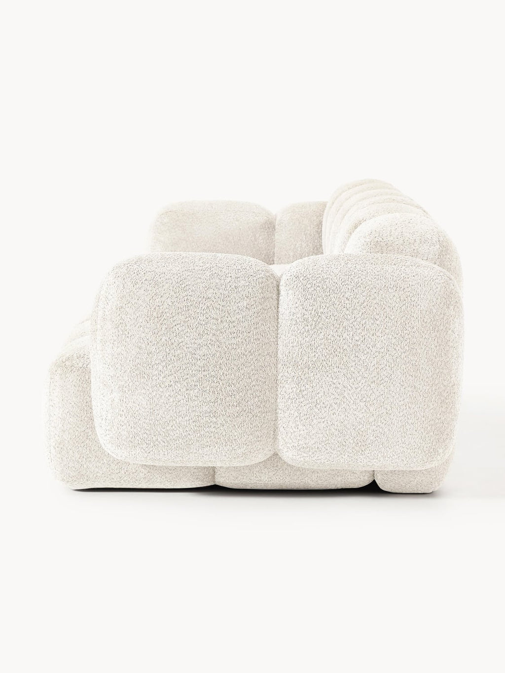 Tayla Modular Sofa (4-seater) in Teddy Bouclé — Off-White