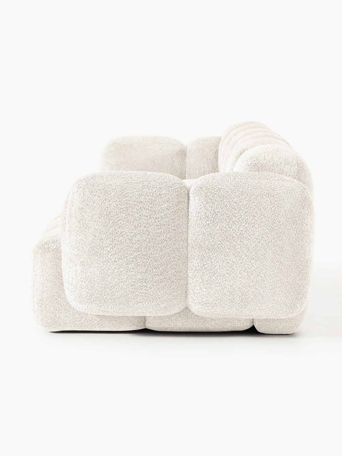 Tayla Modular Sofa (4-seater) in Teddy Bouclé — Off-White
