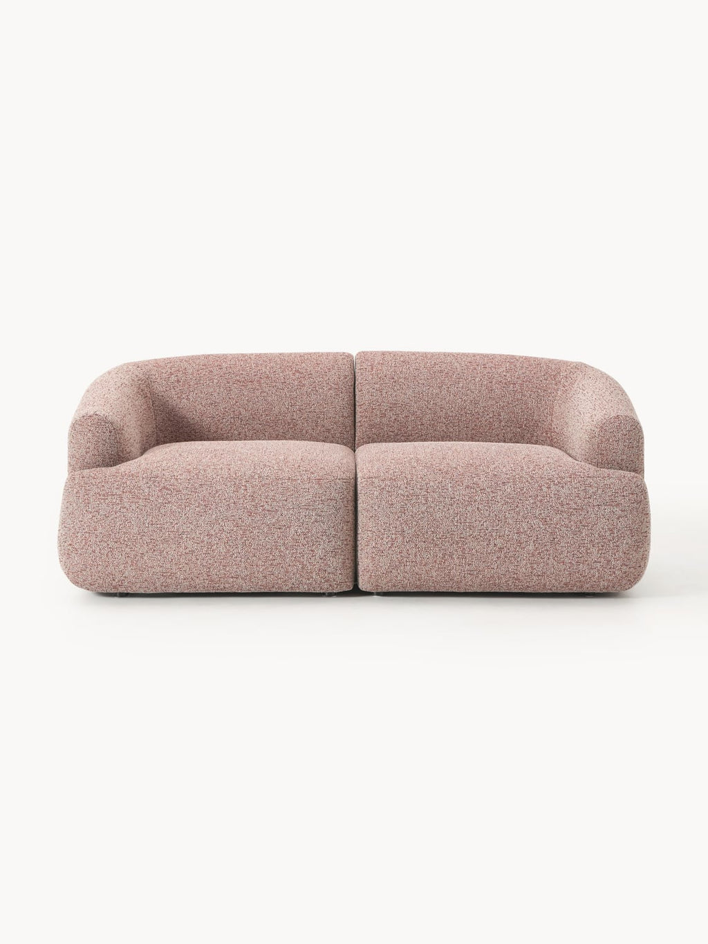 Sofia Modular Bouclé Sofa (2-seater) — Warm Grey