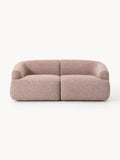 Sofia Modular Bouclé Sofa (2-seater) — Warm Grey