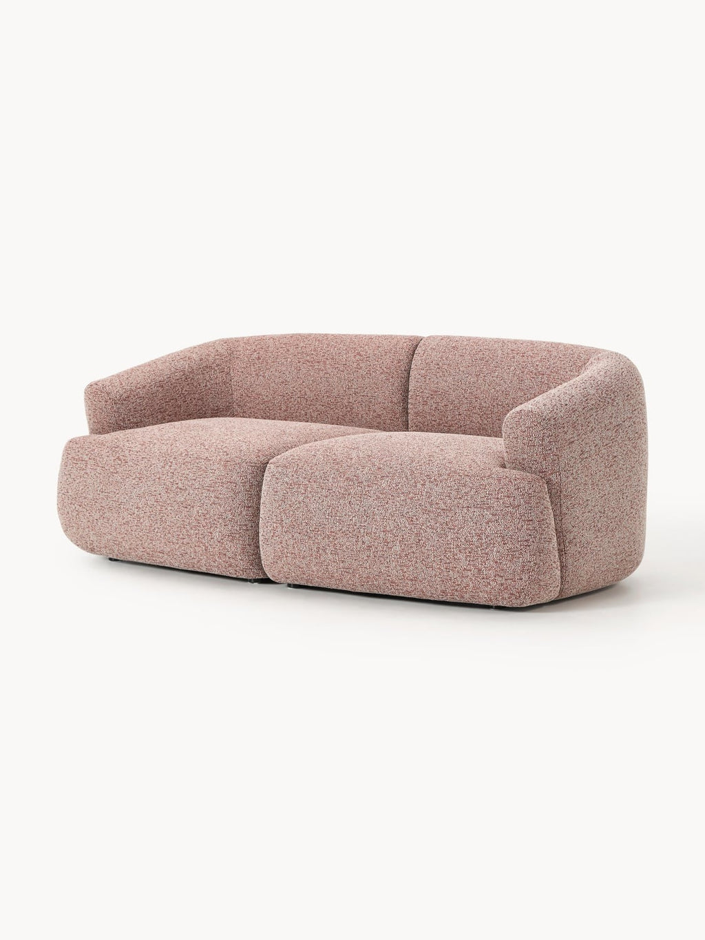 Sofia Modular Bouclé Sofa (2-seater) — Warm Grey