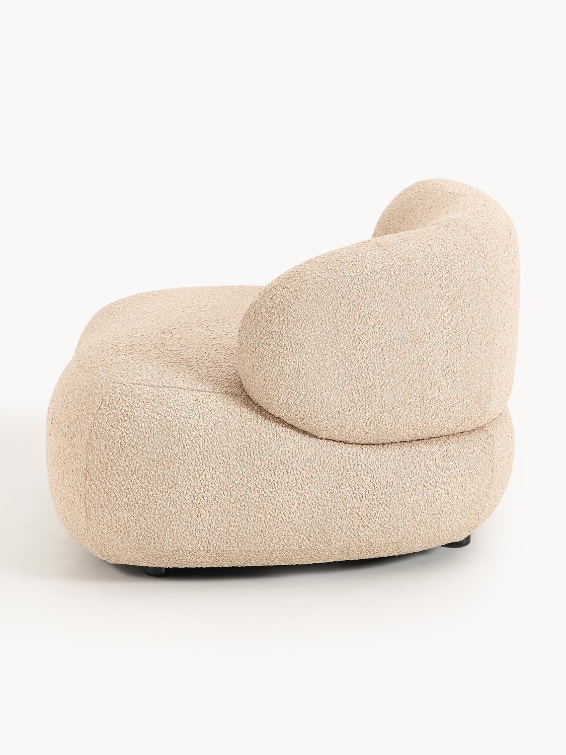 Alba Bouclé Lounge Chair — Oatmeal