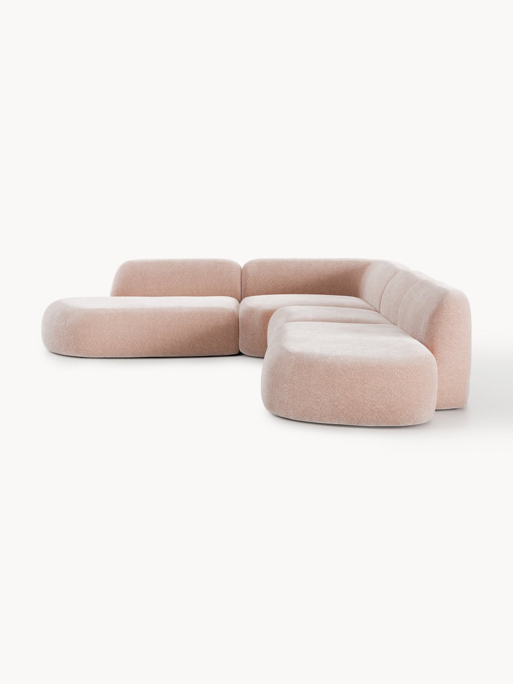 Wolke Modular XL Corner Sofa with Chaise Longue — Wheat