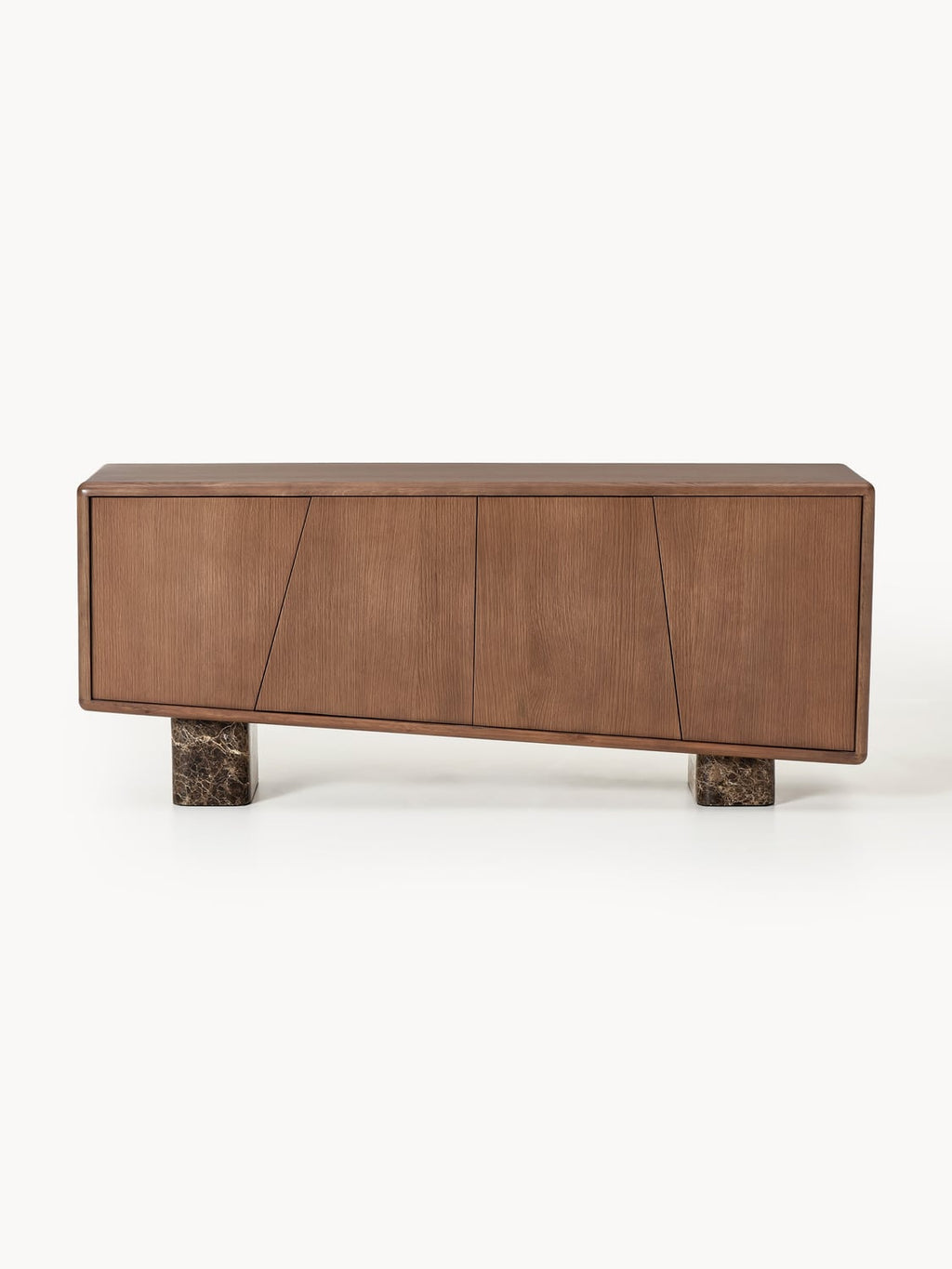 Tundra Wooden Sideboard with Emperador Marble Legs