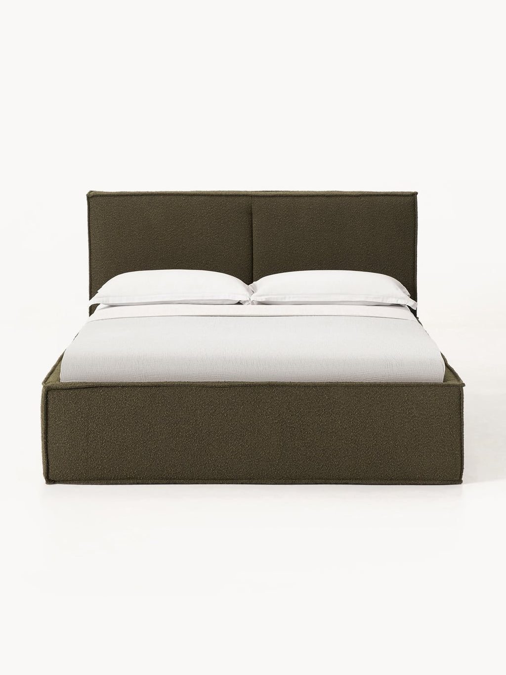 Dream Bouclé Upholstered Bed — Dark Grey