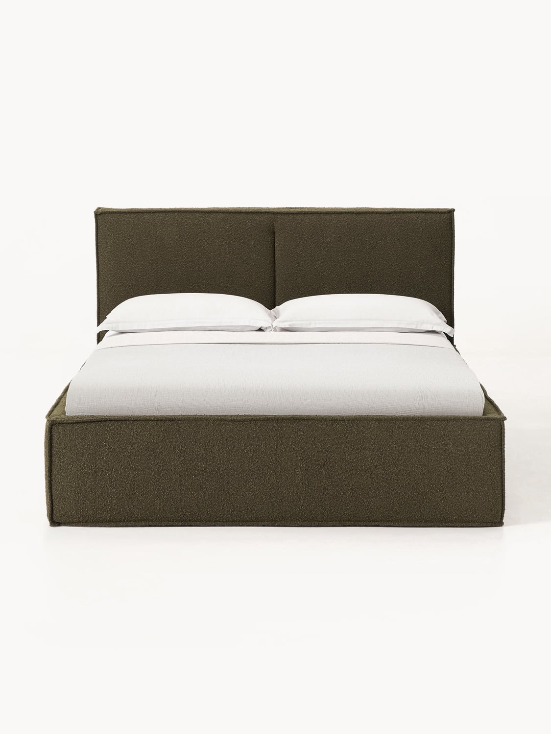 Dream Bouclé Upholstered Bed — Dark Grey