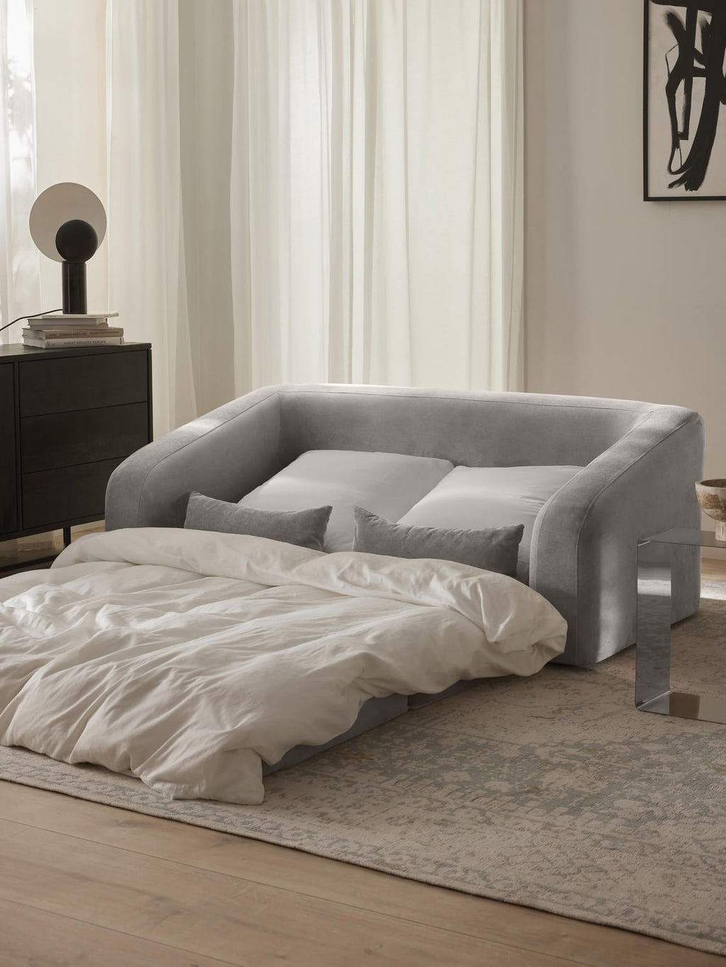Eliot Sofa Bed (2-seater) — Taupe