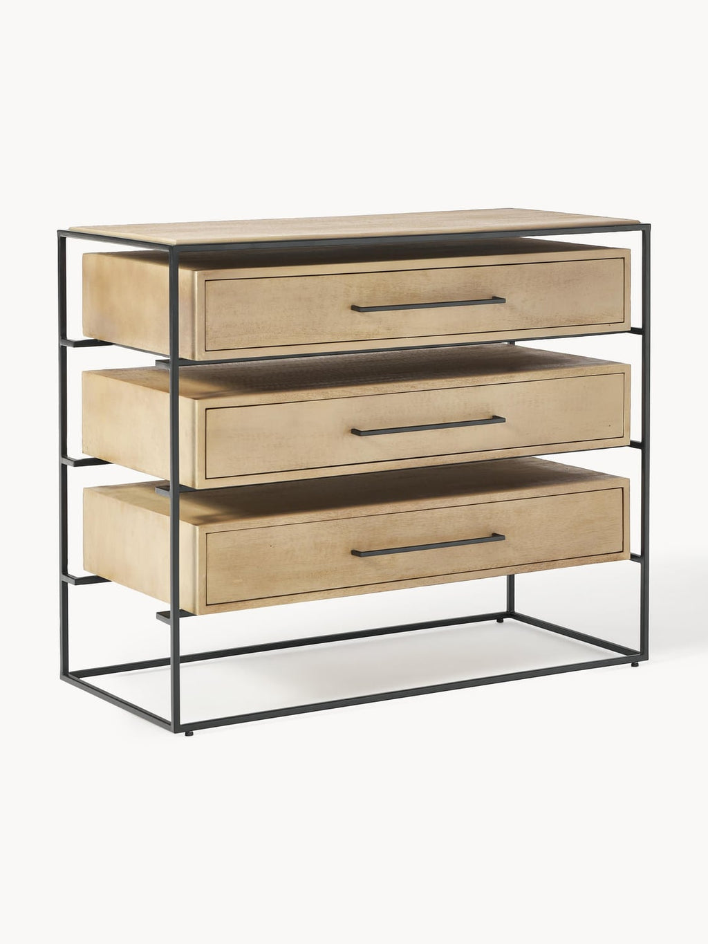 Lyle Chest of Drawers in Mango Wood — Taupe